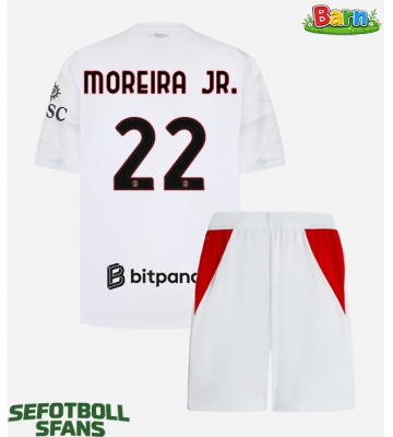 AC Milan Diego Moreira #22 Bortaställ Barn 2026-27 Kortärmad (+ Korta byxor)